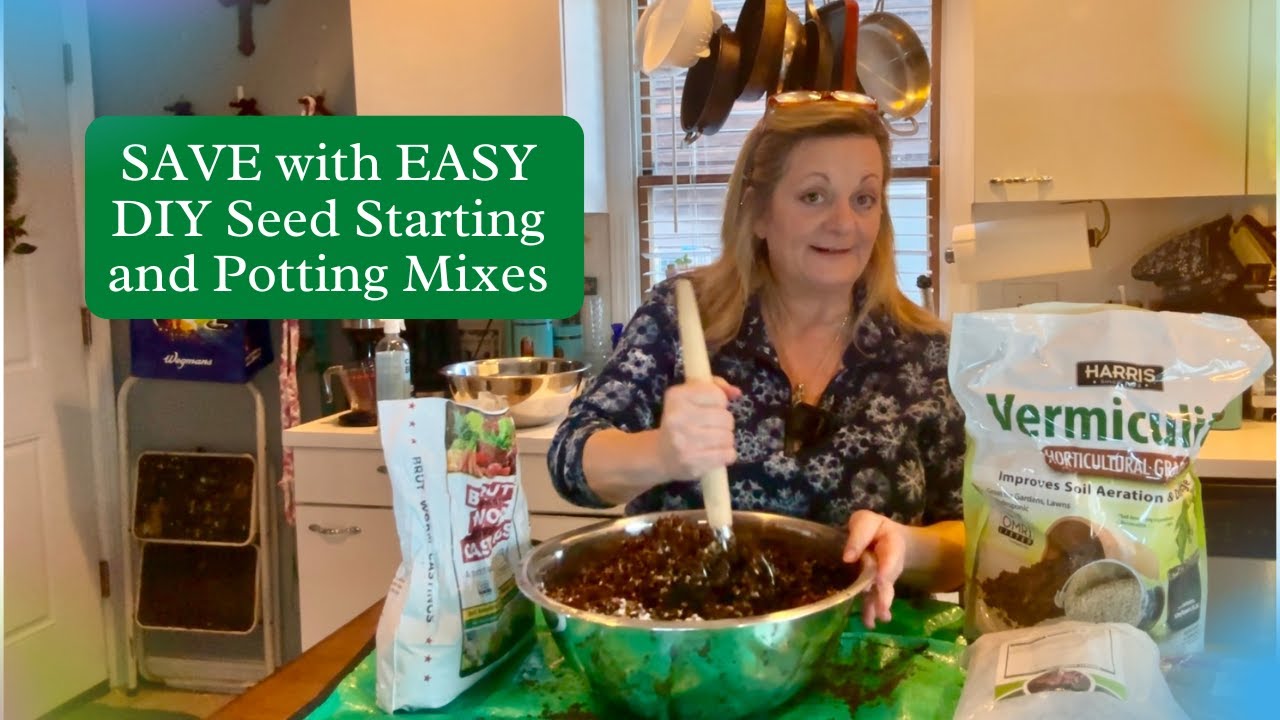Seed Starting and Potting Mix DIY #seedstarting