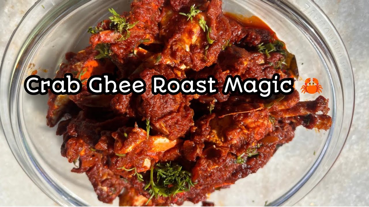 🦀Mangalorean Style ಕ್ರ್ಯಾಬ್ ಗೀ ರೋಸ್ಟ್ | Finger Licking Taste 🦀 @konkanflavoursfoodlab