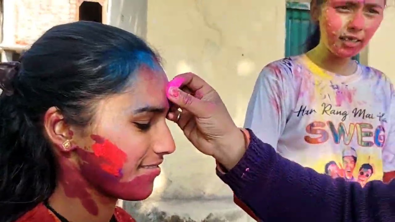 Holi spacial vlog👍part-1#trending#viral #kumaun #villageholi #nainital#uttrakhnd 