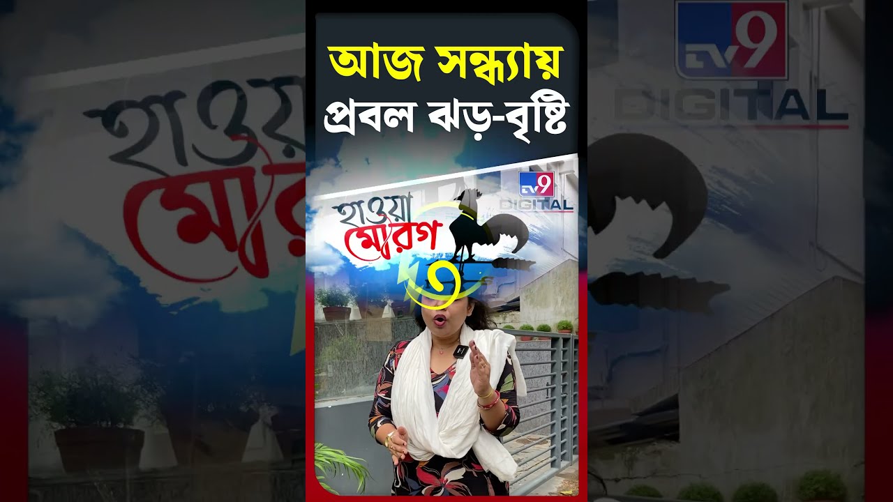 আজ সন্ধ্যায় প্রবল ঝড়-বৃষ্টি | #Shorts | #TV9D