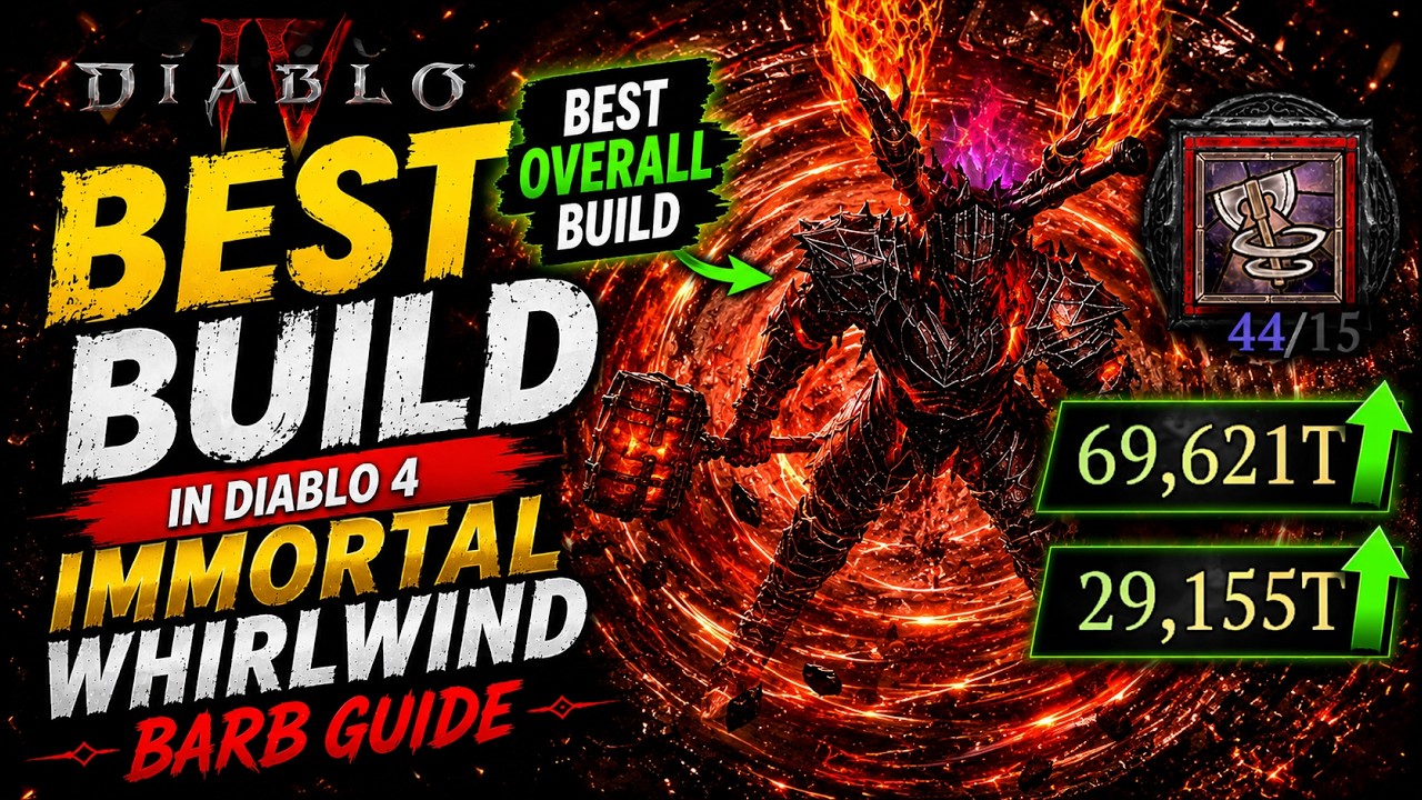 Лучший билд в Diablo 4 &mdash; руководство по варвару &laquo;Бессмертный вихрь&raquo; и &laquo;Владыка ненависти&raquo;.