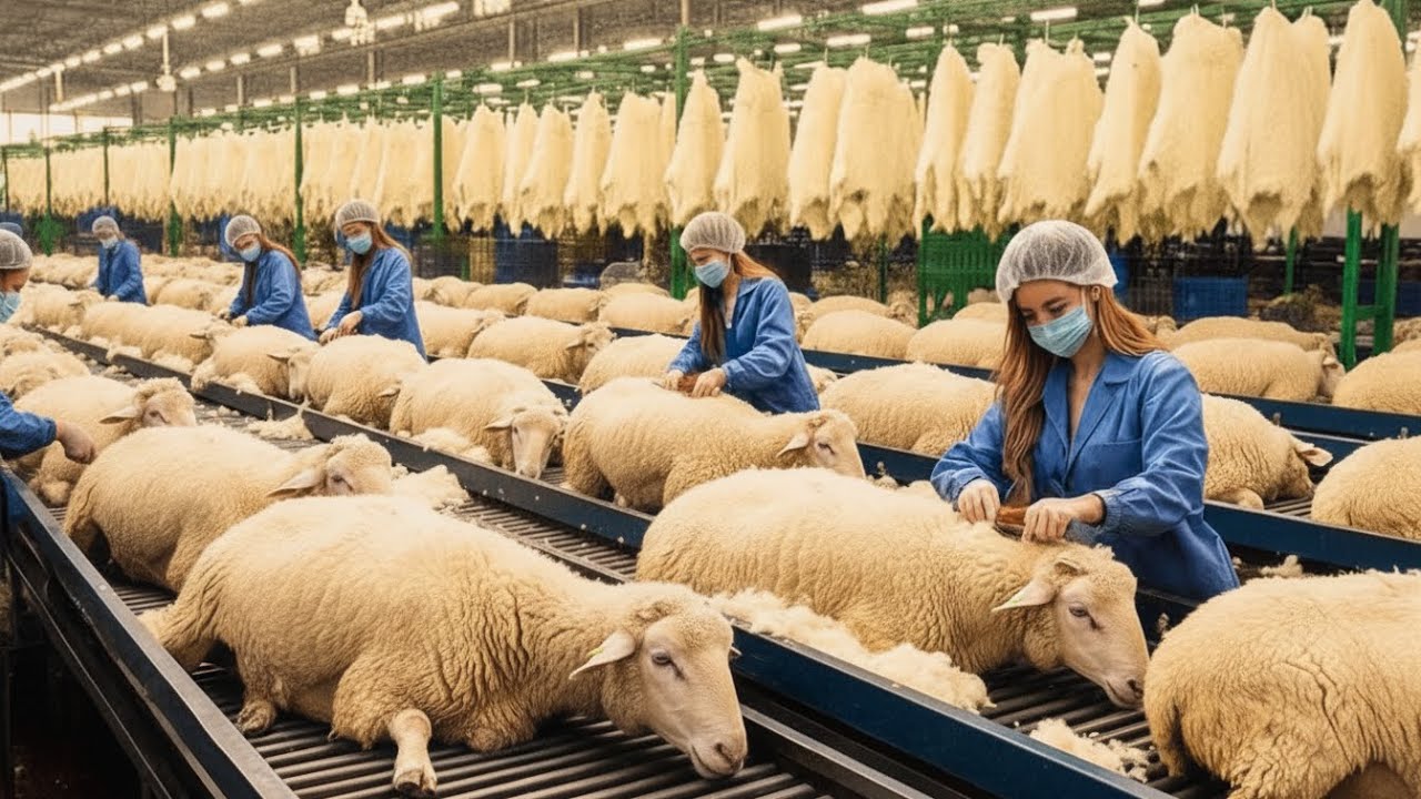 Inside Wool Factory: Transforming From Raw Sheep Wool to Luxury Fashionable Yarn (Full process)