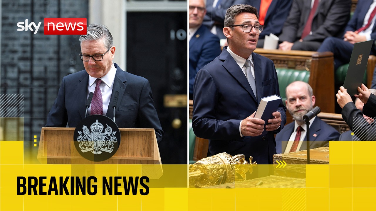 Starmer resigns - Burnham sworn in as MP | Full Sky News coverage