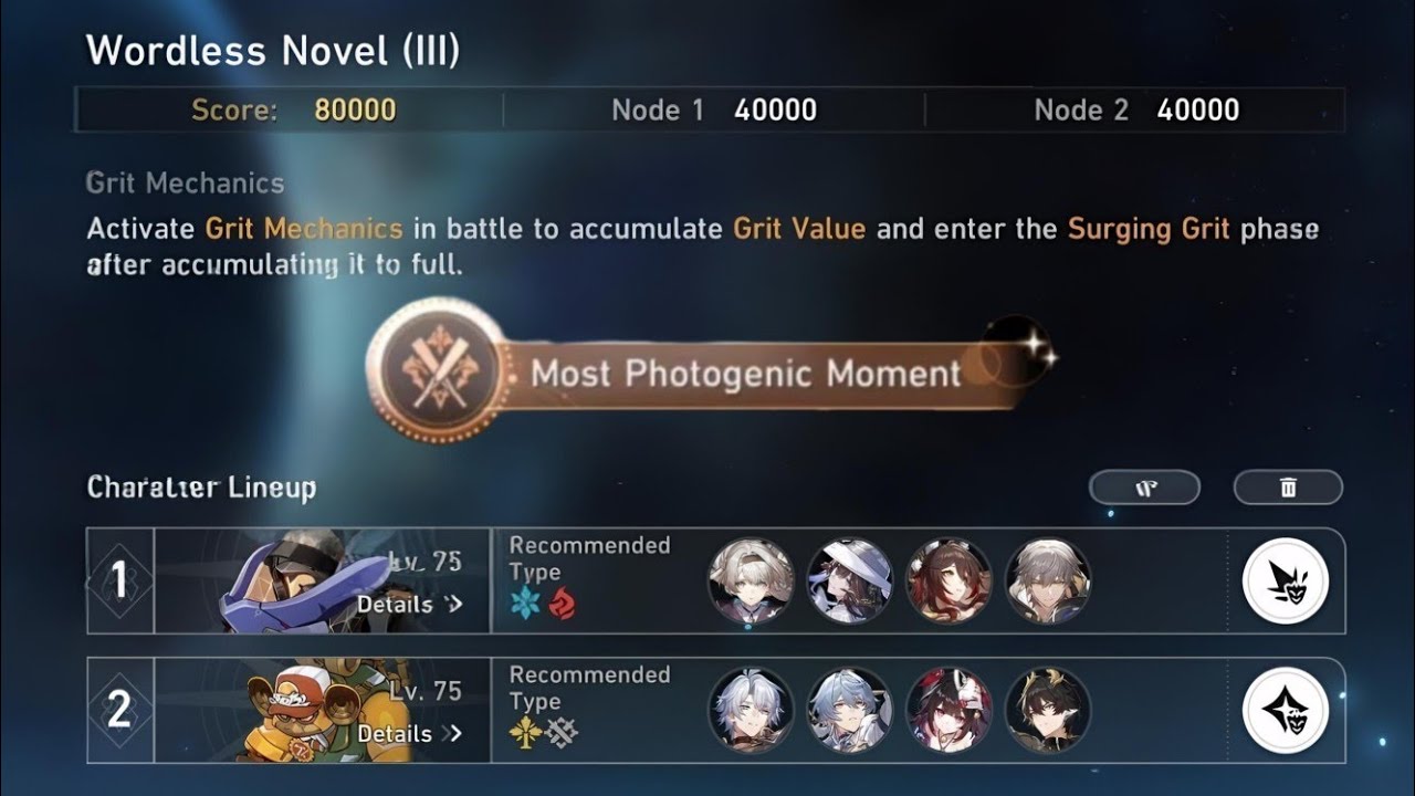 Pure Fiction 3, 3* + Most Photogenic Moment achievement (Honkai Star Rail)