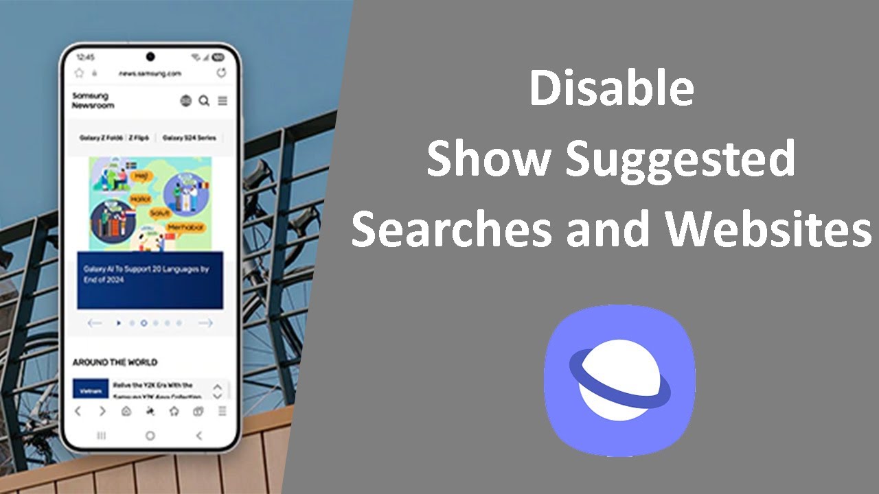 How to Disable Show Suggested Searches and Websites in Samsung Internet?