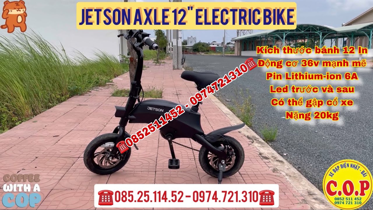 [13] Xe Đạp Điện Jetson Axle 12 In - Xe Đạp Điện Nhật B&atilde;i COP | #xedapdiennhatbaicop