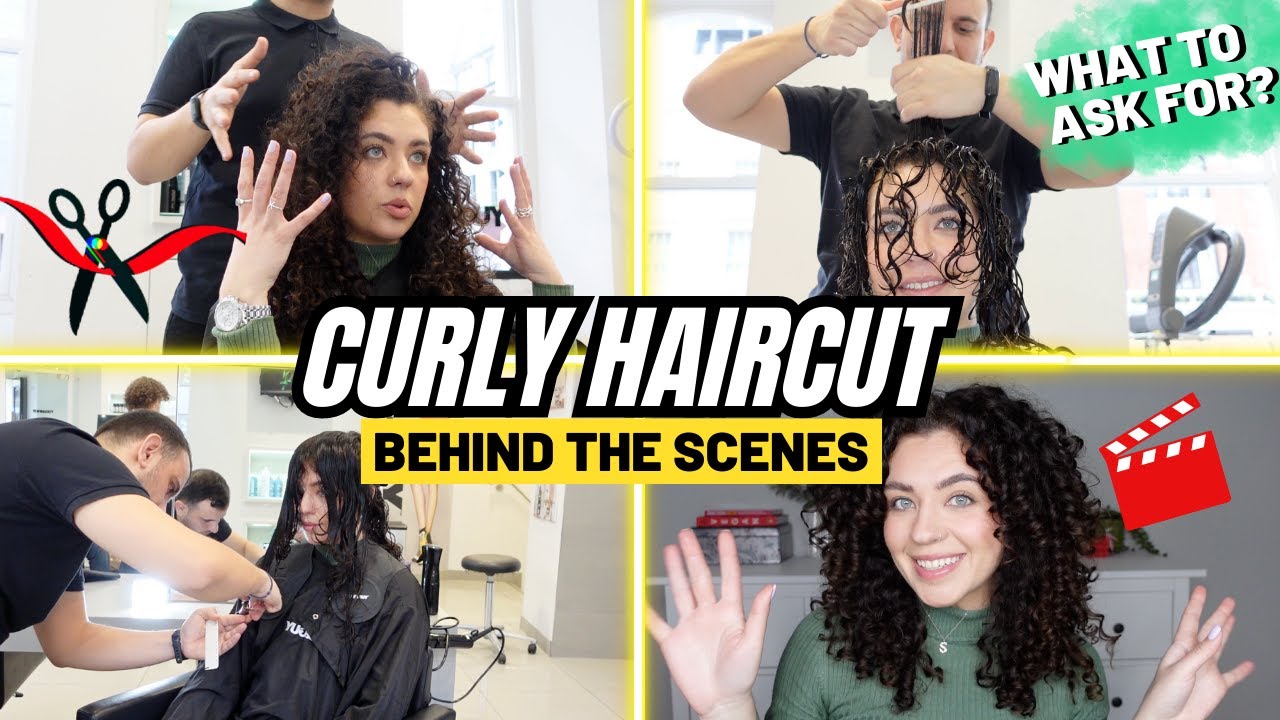 MY CURLY HAIRCUT | What I ask for at the hairdressers | Getting my curls cut wet | Behind the scenes