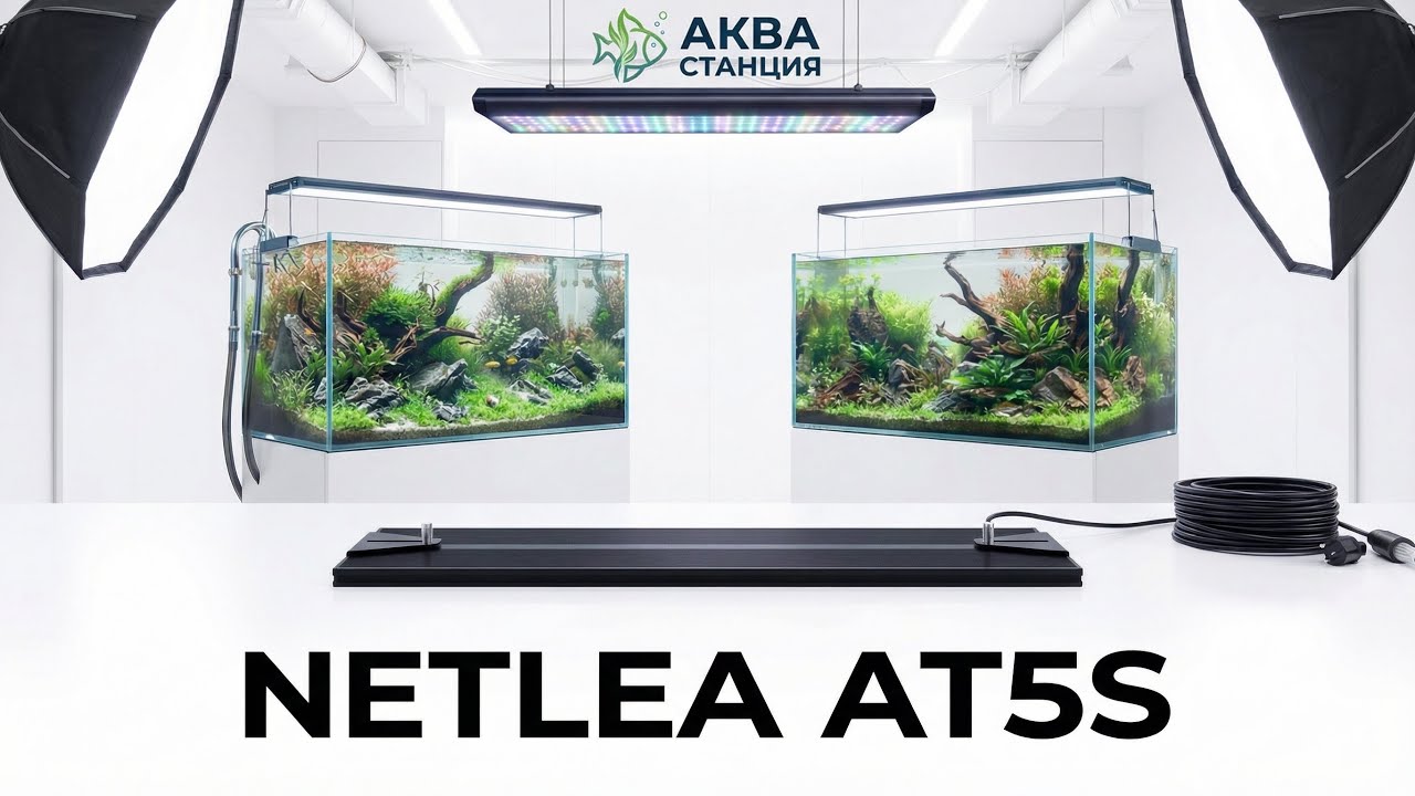 NETLEA AT5S Распаковка,настройка,тесты аквариумного светильника.