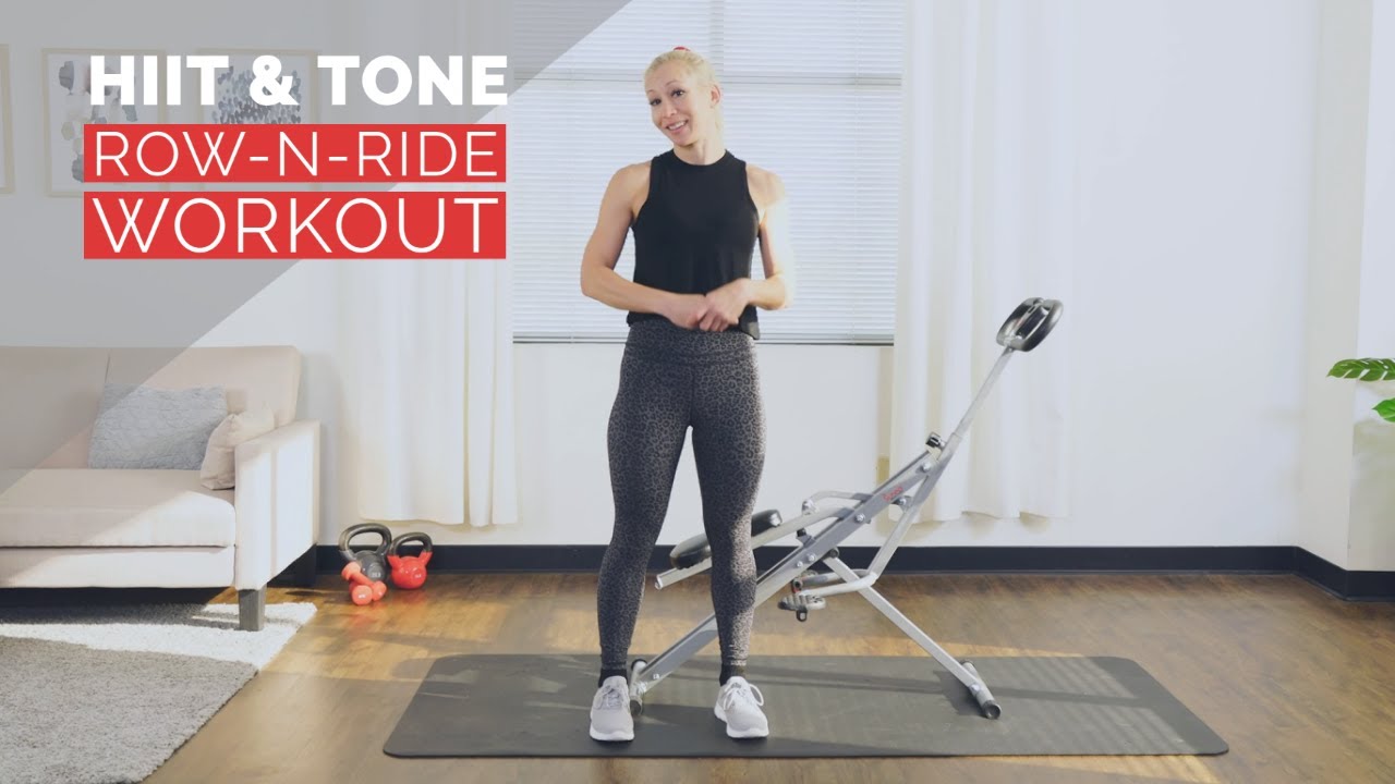 20 Min HIIT & Tone Entire Body | Row-N-Ride Workout