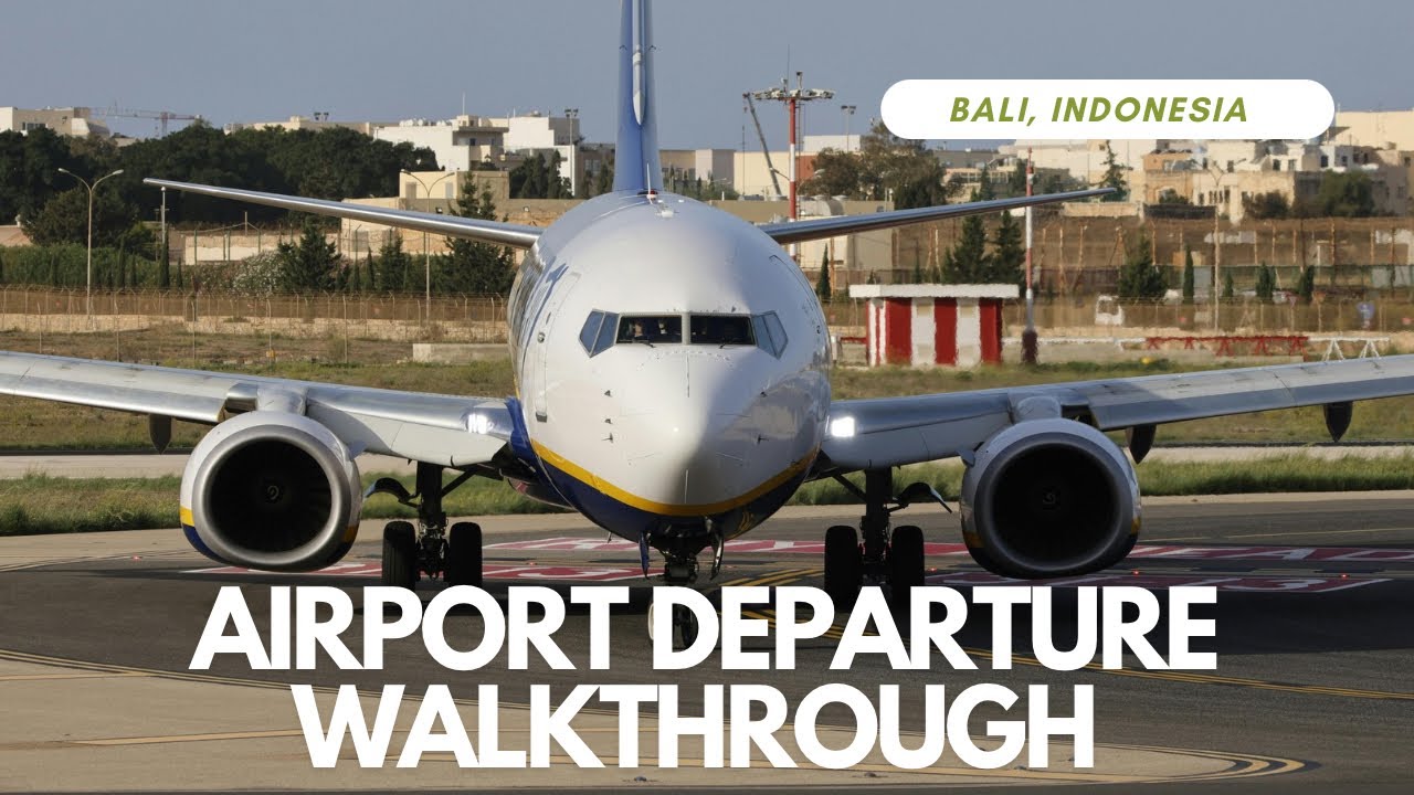 Walkthrough video of Departure process in Bali Airport, Indonesia 🇮🇩