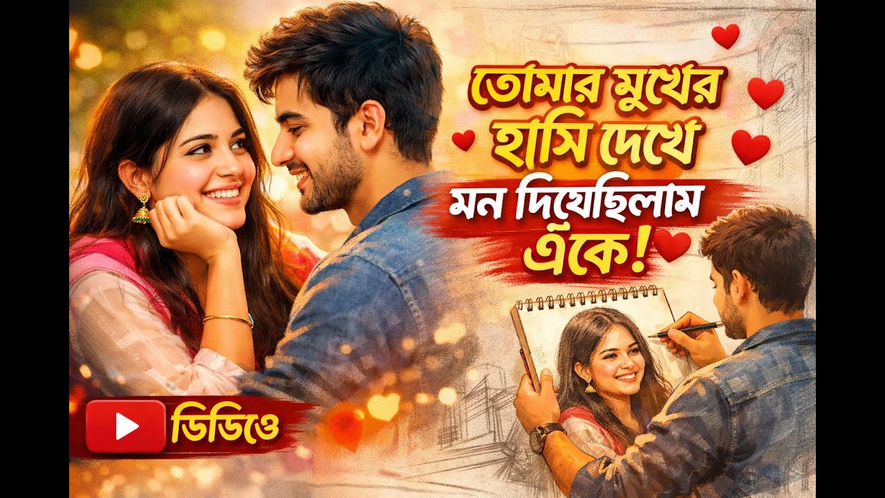 তোমার মুখের হাসি দেখে | Tomar Mukher Hashi Dekhe | A New Bengali Romantic Song