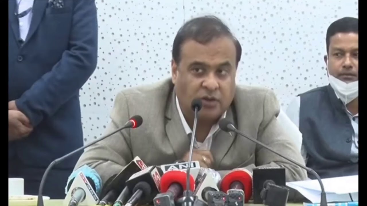 Himanta Biswa Sarma Addressing Press at Janata Bhawan (Assam Secretariat), Guwahati