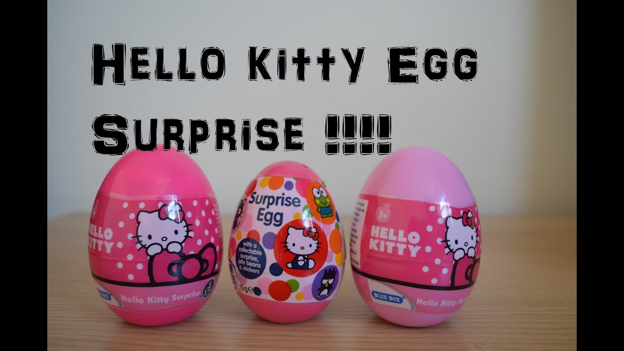Hello Kitty Surprise Eggs Opened unwrapping  super surprise toys