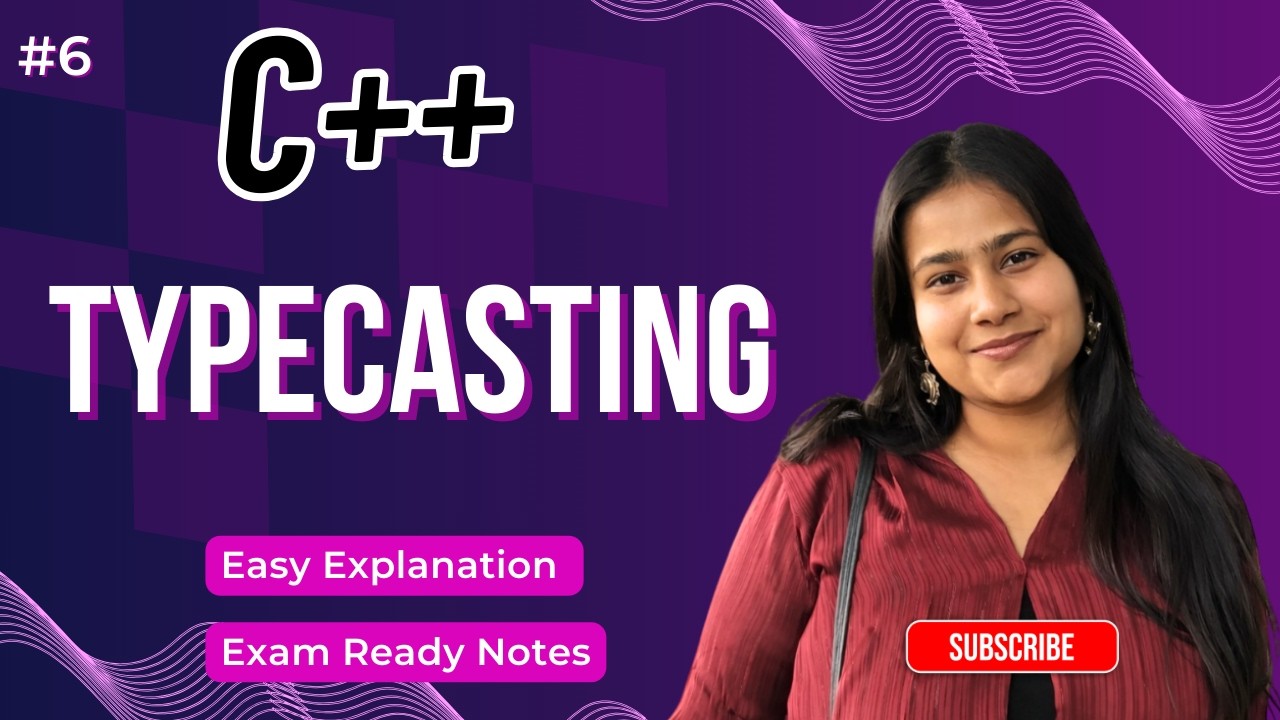 Part 6: Type Casting in C++ | Implicit & Explicit Conversion with Examples | C++ Basics