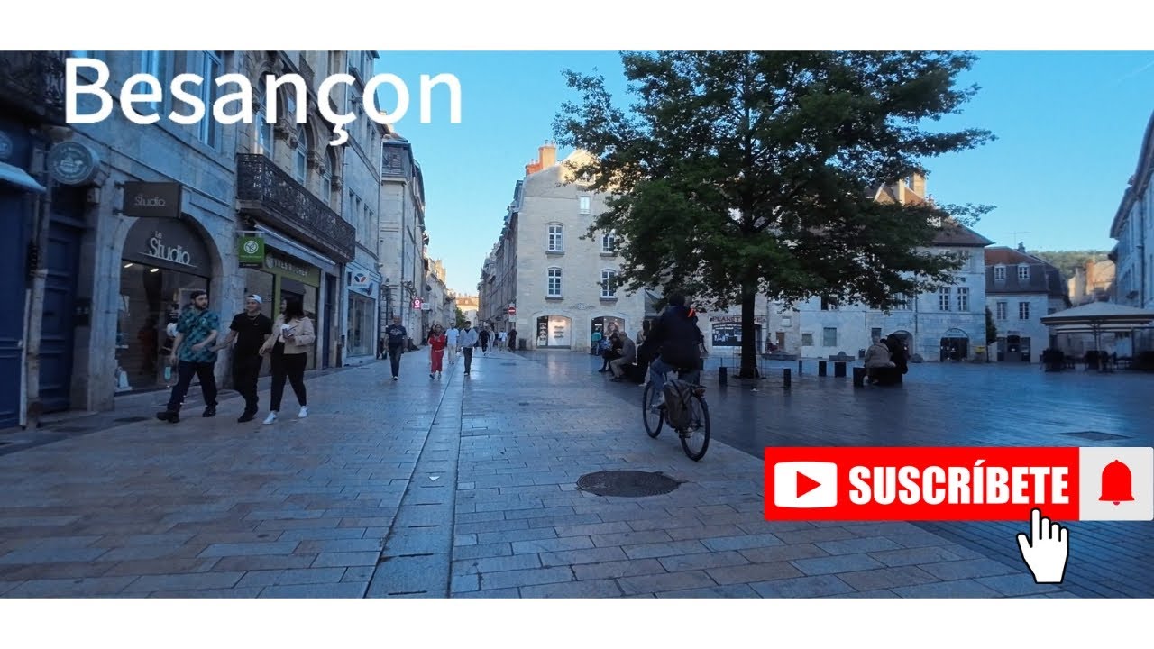🇫🇷 [BESANÇON 4K]  WALK IN BESANÇON "CENTRE VILLE" 