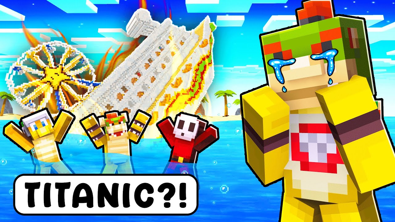 We CRASHED and SUNK Bowser Jr.’s Cruise Ship! 🚢💥
