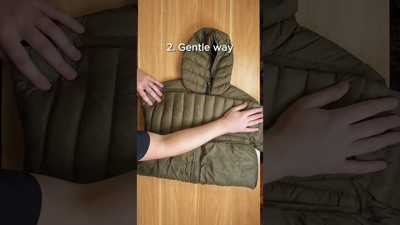 2 Space-Saving Ways to Fold Puffer Jackets 🧥