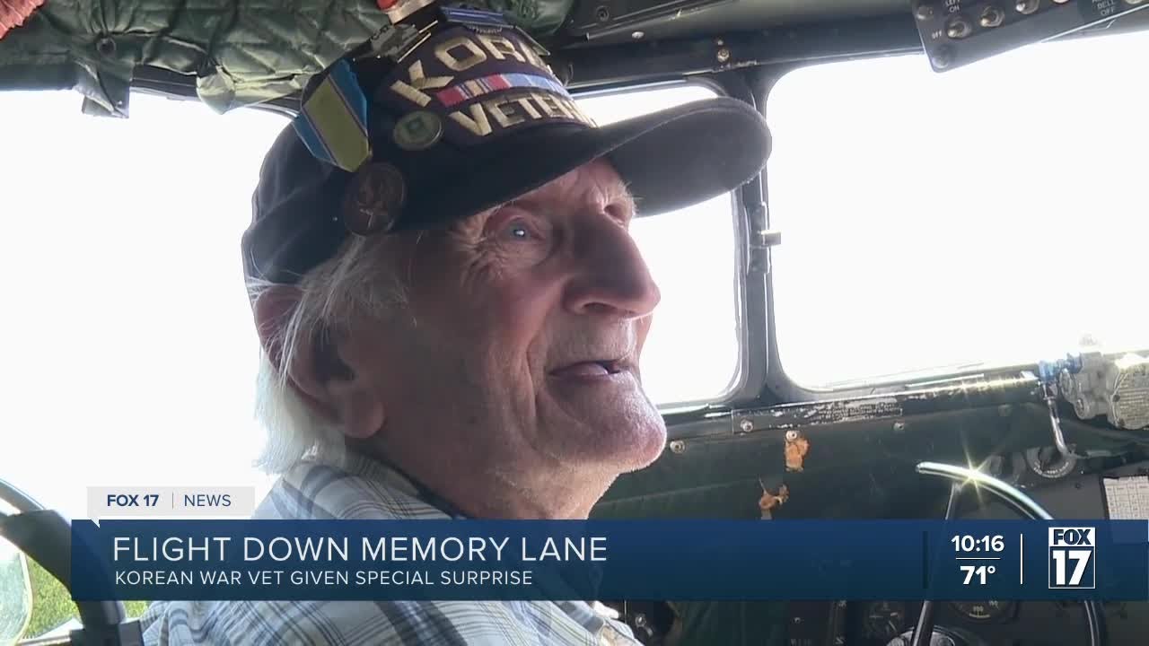 &lsquo;A trip down memory plane&rsquo;: 90-year-old Korean War vet flies again