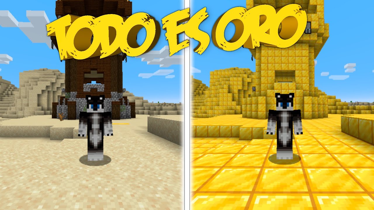 MINECRAFT PERO TODO LO QUE TOCO ES ORO