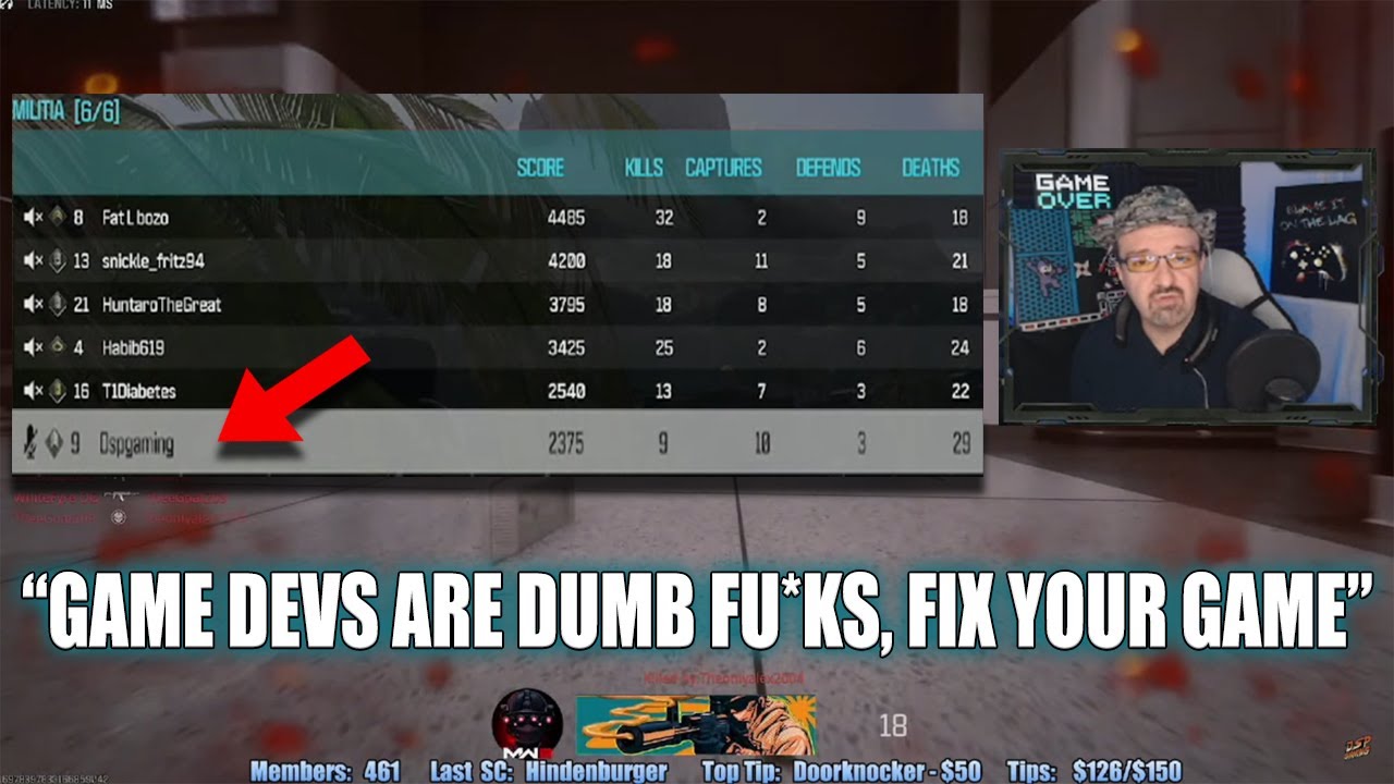 DSP Goes Guns Blazing at Cod MWIII Devs & Rages After Getting Buried for 3 Hours in Multiplayer