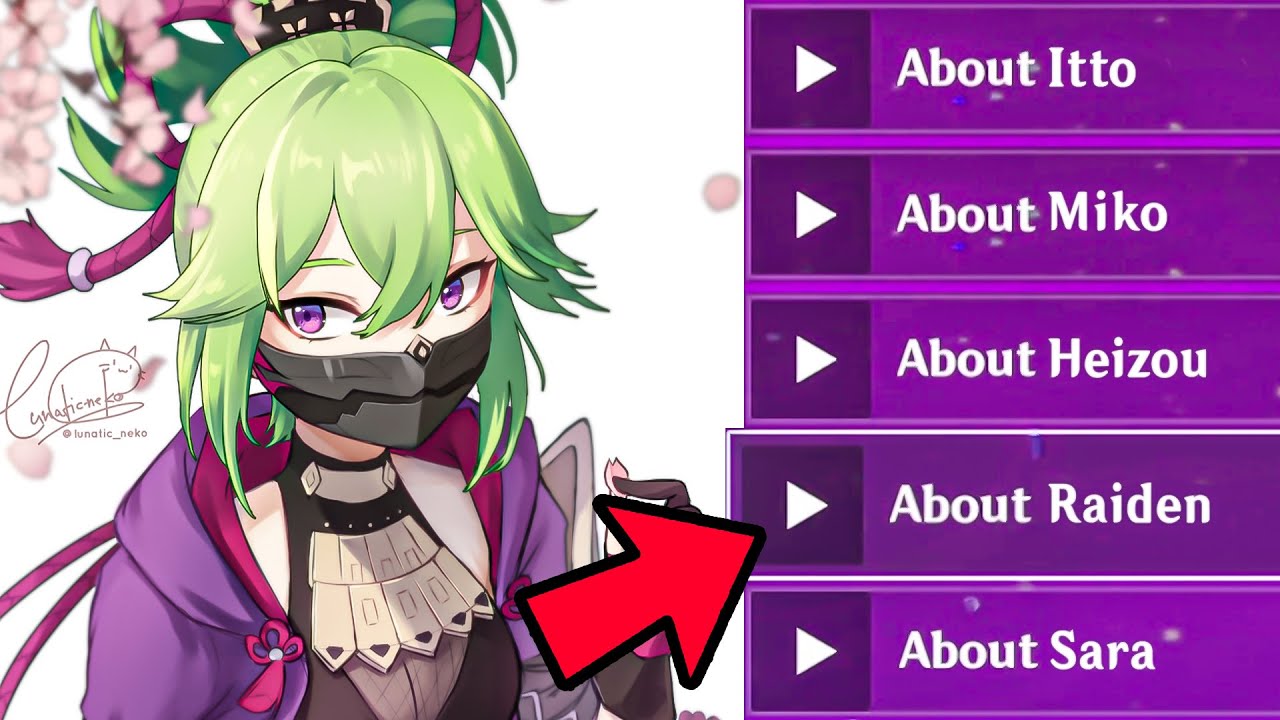 KUKI SHINOBU Talks About RAIDEN SHOGUN, HEIZOU, ITTO and Others Genshin Impact