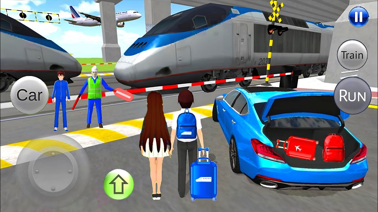 Car to Bullet Train Travelling Experience Today🚄 3D Driving Class 2025 - Android Car Games Gameplay🎮