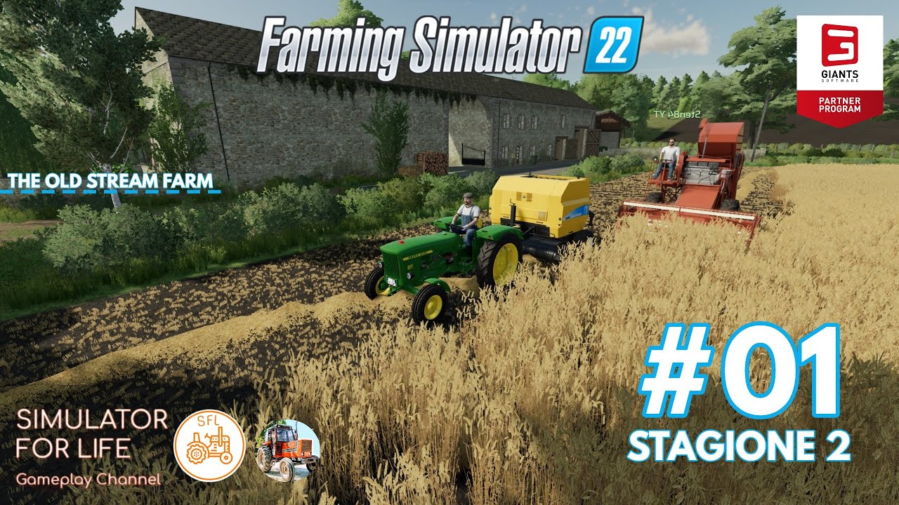 #01 *Stagione 2* RITORNO ALLE ORIGINI! w/ @Sten84YT- THE OLD STREAM FARM - FARMING SIMULATOR 22 ITA