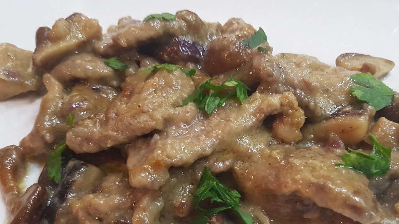 STRACCETTI DI VITELLO CON I FUNGHI | FoodVlogger