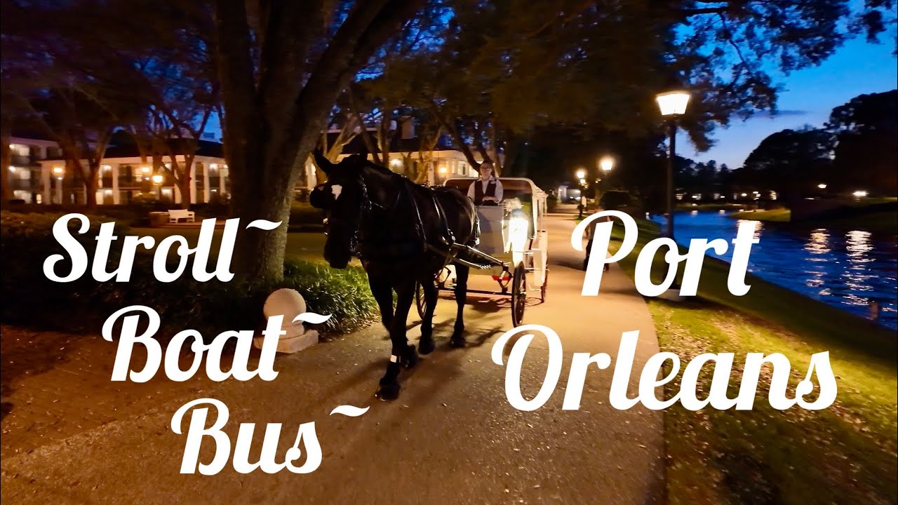 Walk W/Me~ Gorgeous Sunset Stroll Thru Port Orleans/French Quarter & Riverside~Plus Boat & Bus Ride