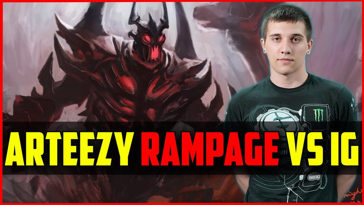 Secret.Arteezy Shadow Fiend Rampage vs iG @ Red Bull Battle Grounds: Dota 2 gameplay