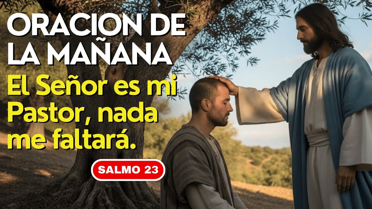 Oración de La Mañana + SALMO 23 para que PARA QUE NUNCA TE FALTE NADA  El Señor es mi Pastor🙌