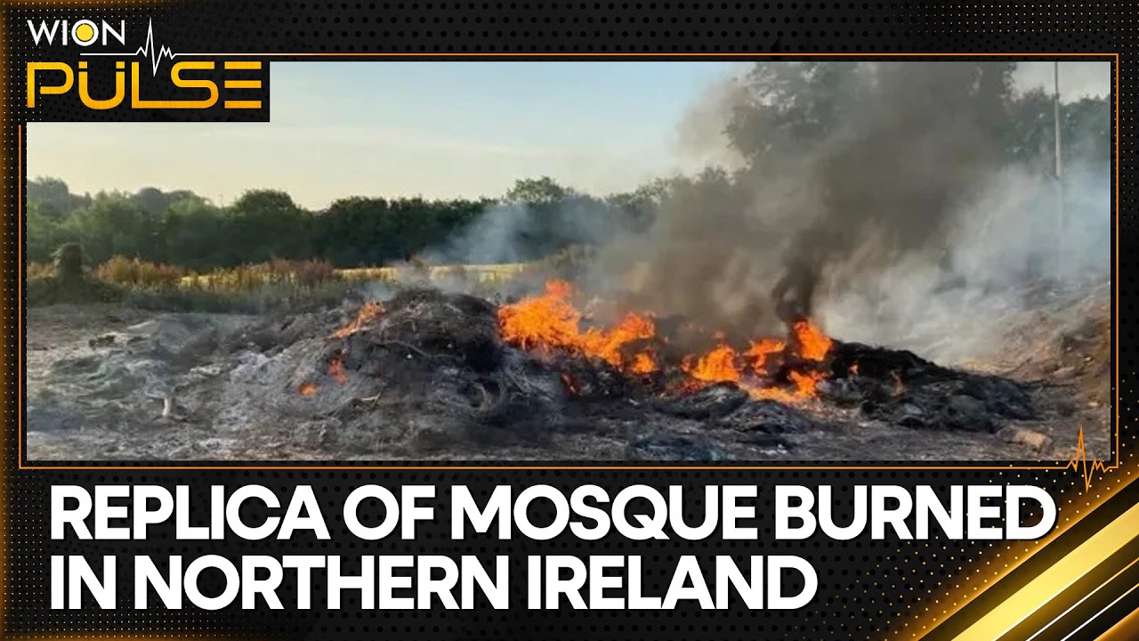 Mosque Replica Burned On Bonfire In Northern Ireland | WION Pulse