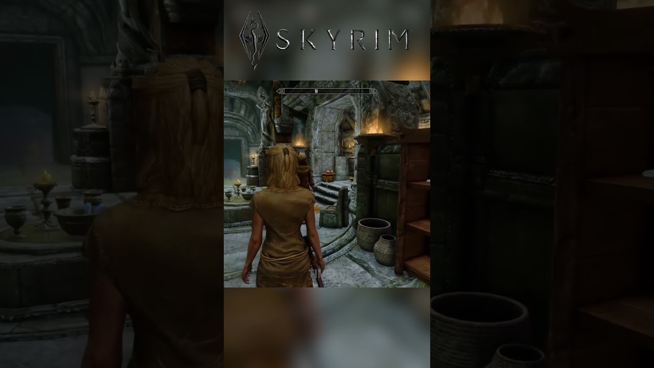 🤯 What Happens If You Come To The Temple Of Dibella As A Girl #skyrim