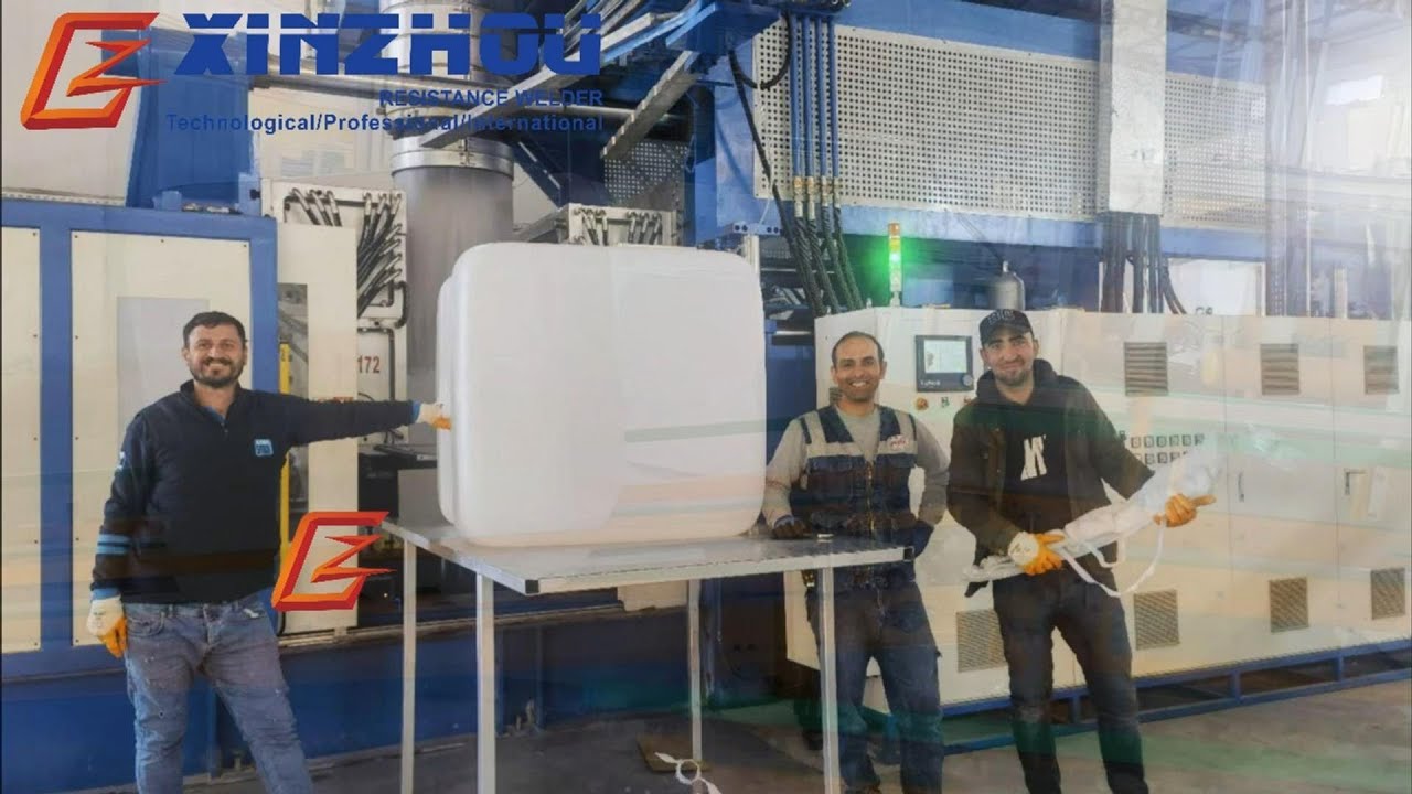 XINZHOU ibc tank blow molding machine  Eurocube tote cage frame welding machine ibc production line