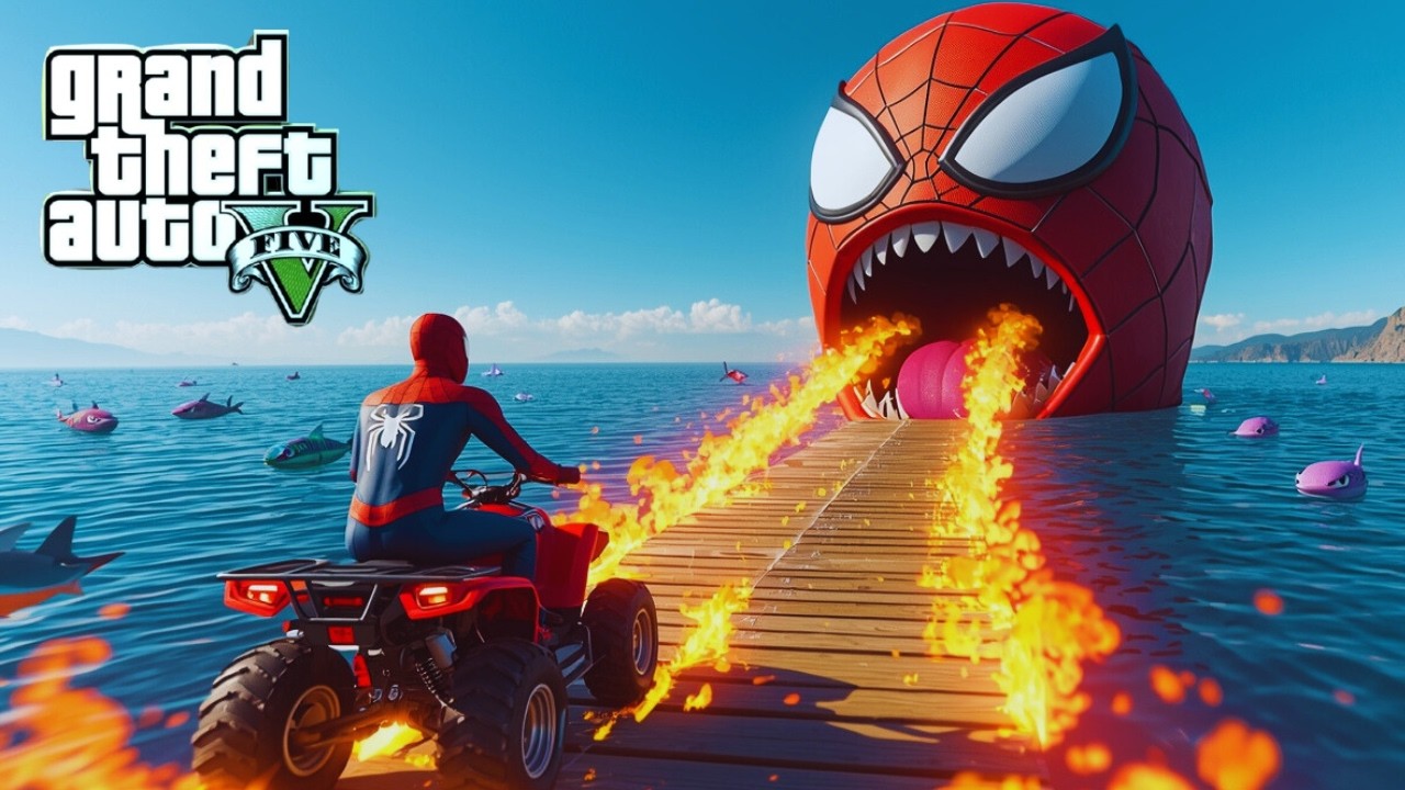 Spider-Man Crazy Stunts in GTA 5 | Epic Superhero Jump Challenge