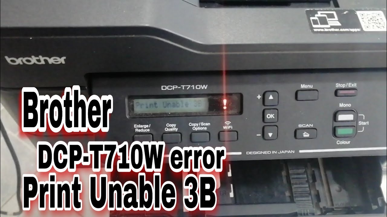 Brother DCP-T710W Print Unable 3B