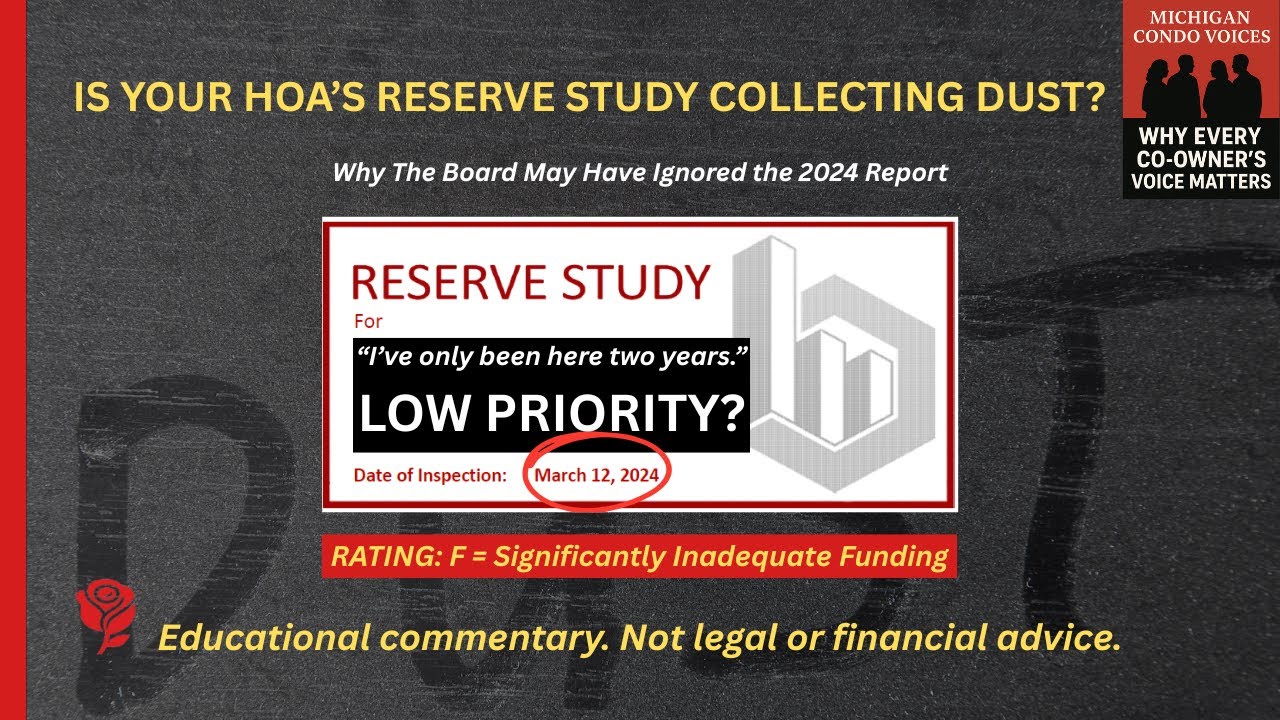 Is Your HOA&rsquo;s Reserve Study Catching Dust? - Why The Board May Have Ignored the Report