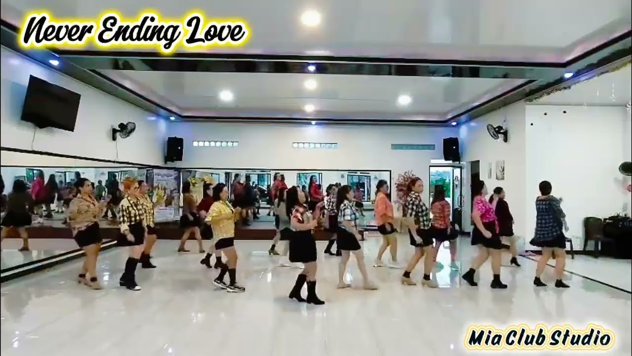 Never Ending Love Line Dance /MiaClubStudio Malalayang Coach Marla