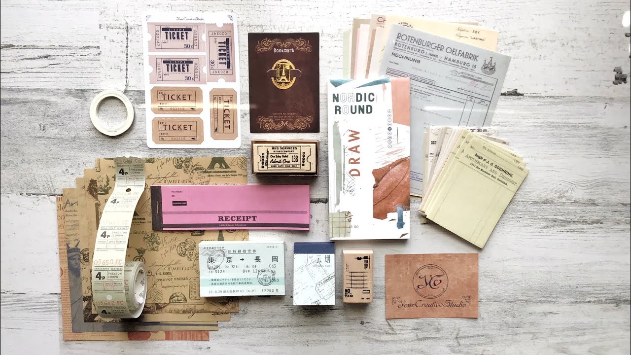 Vintage Stationery Kit Unboxing & Journal With Me | You Creative Studio - March 2020