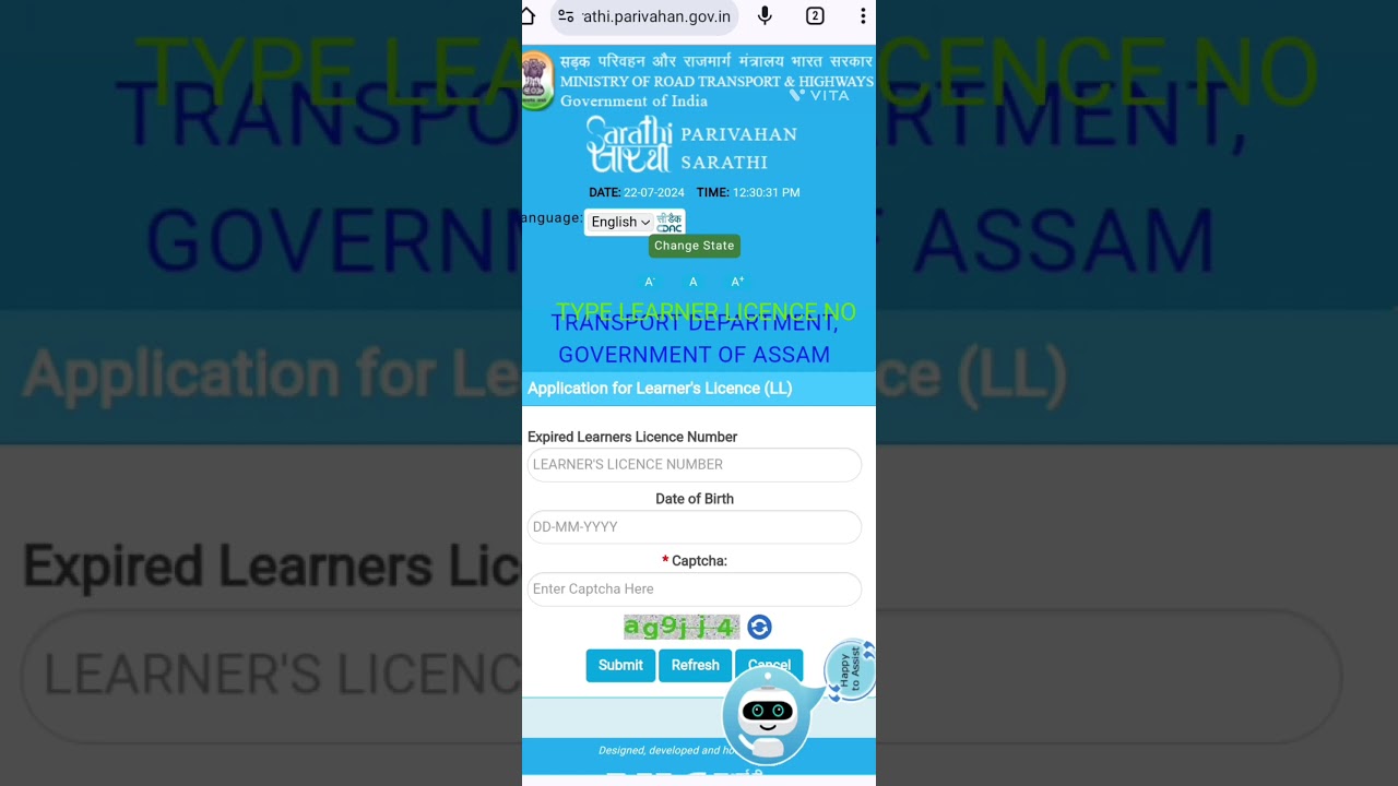 #renewal of learner licence
