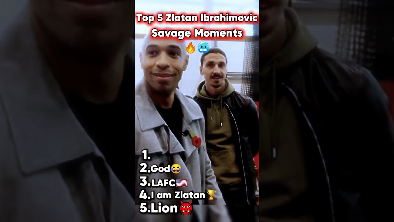 Zlatan Ibrahimovic Savage Moments #zlatanibrahimovic #soccershorts #football #interview