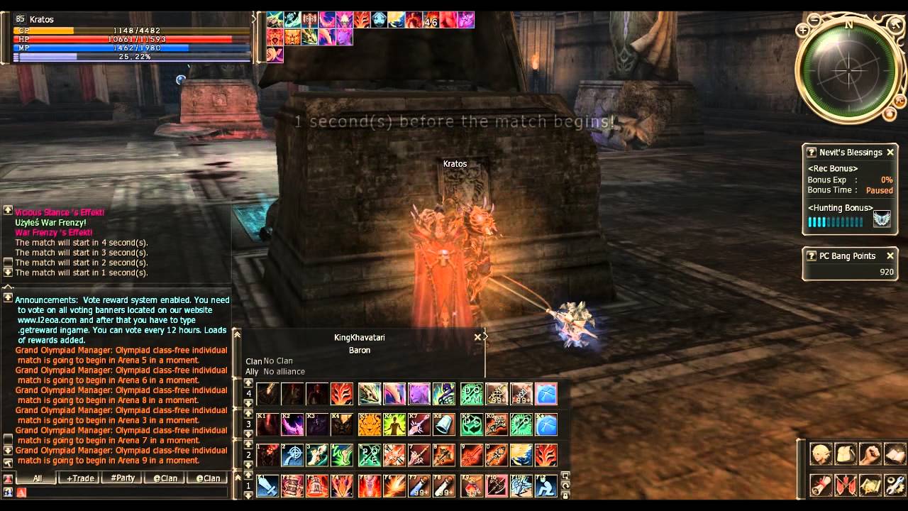 Lineage 2 High Five Last Olympic Games Titan [kratos] Part 2