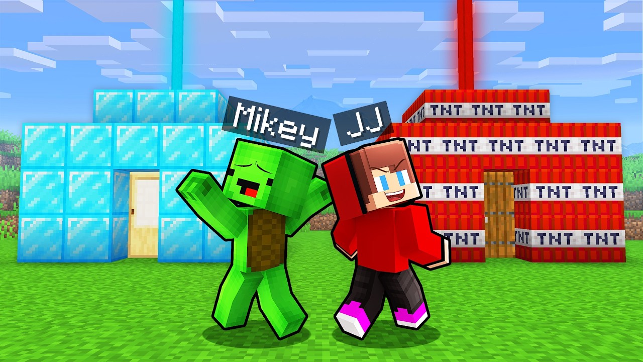 Mikey and JJ Choose the Right House in Minecraft (Maizen)