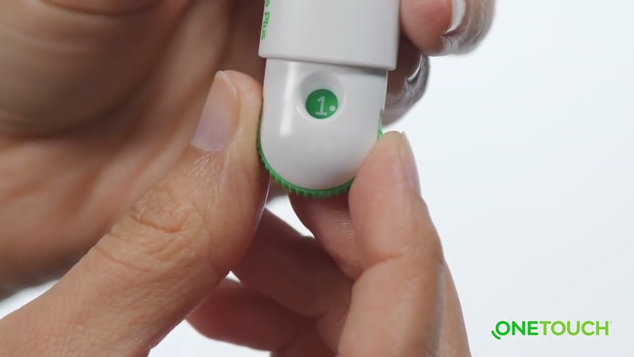 OneTouch Verio Flex® meter: Using the OneTouch® Delica® lancing device