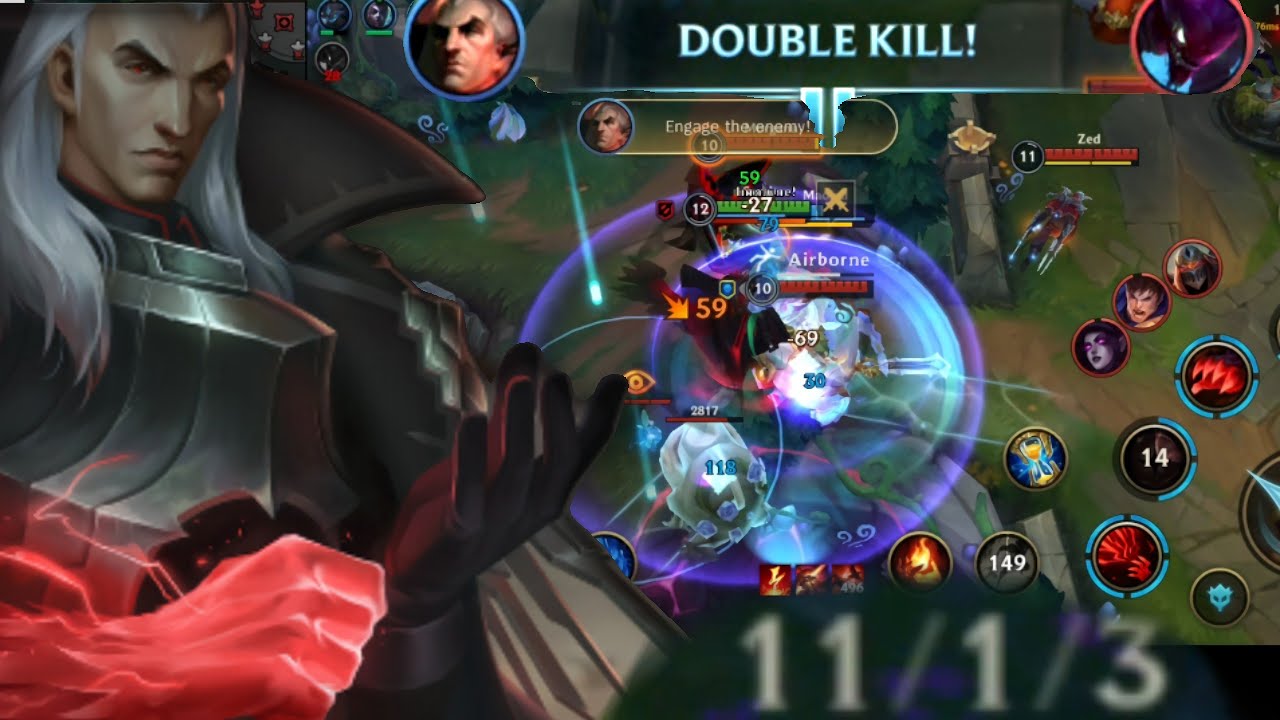 Wild Rift SWAIN Baron Lane Gameplay Builds and Runes