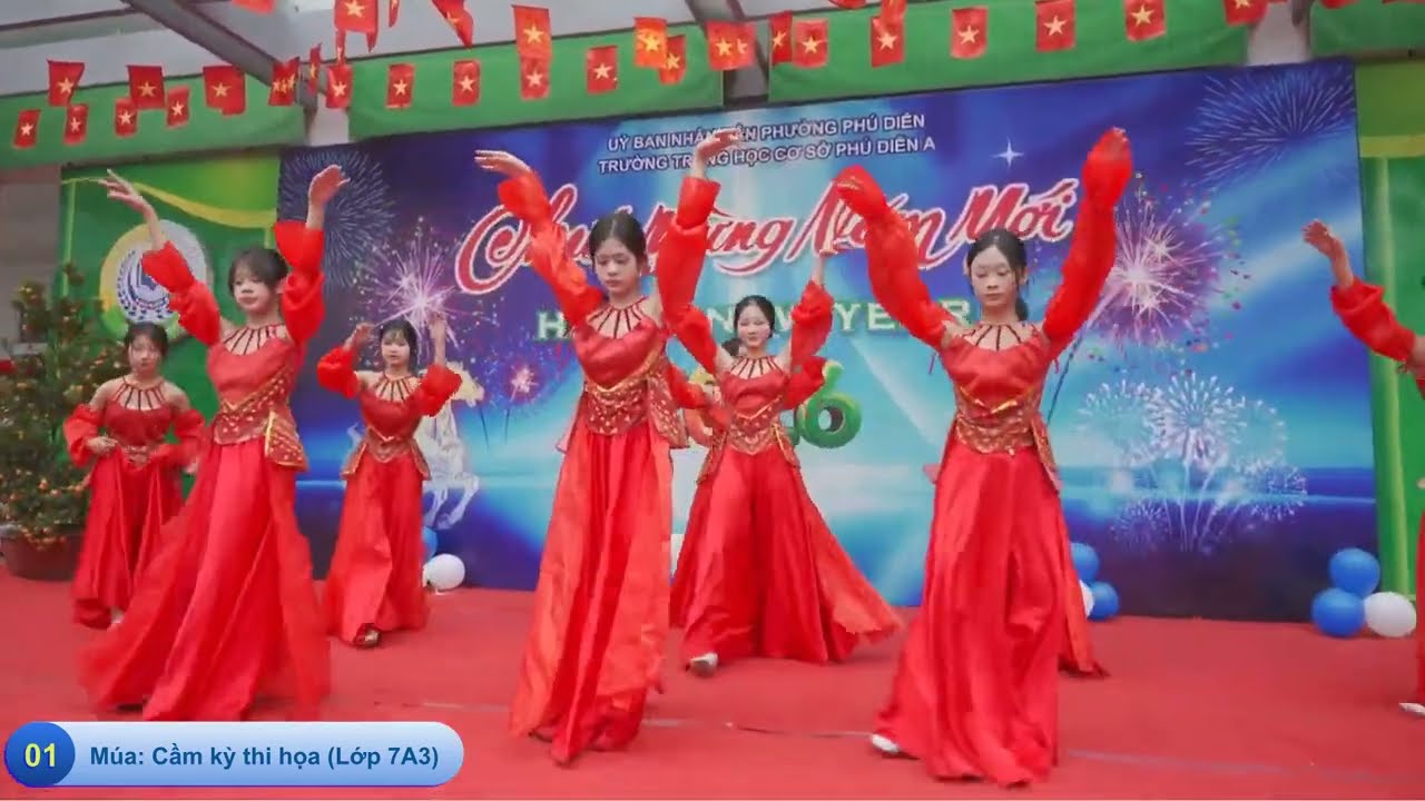 [THCS Phú Diễn A] Team 01- Múa Cầm kỳ thi họa (Lớp 7A3) | Chào Xuân–Spring Welcome 2026