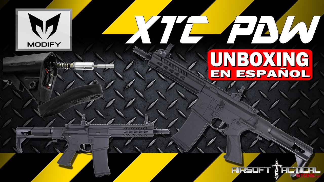 UNBOXING MODIFY AIRSOFT XTC PDW en *** ESPAÑOL ***