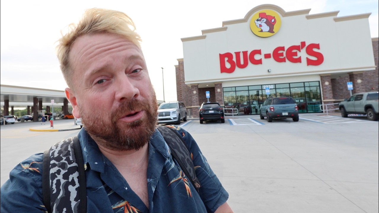 Шотландец впервые идет в Buc-ee’s во Флориде