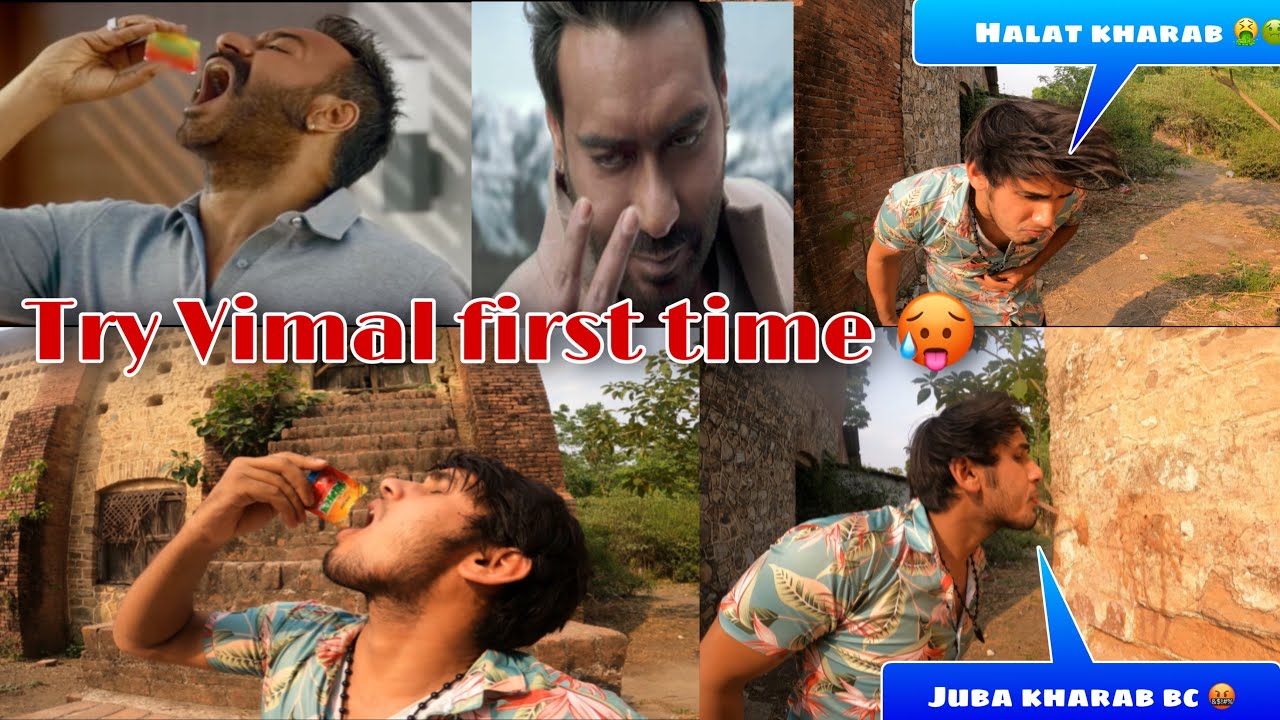 I tried to eat vimal pan masala for the first time 🤮 | bolo juba Kesari |Dehradun #vimal #vimalpa...