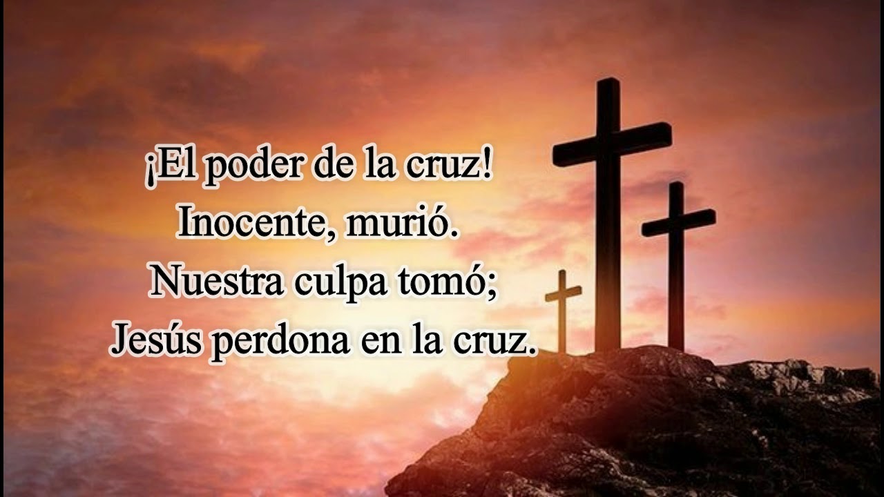 El poder de la cruz pista instrumental letra en español